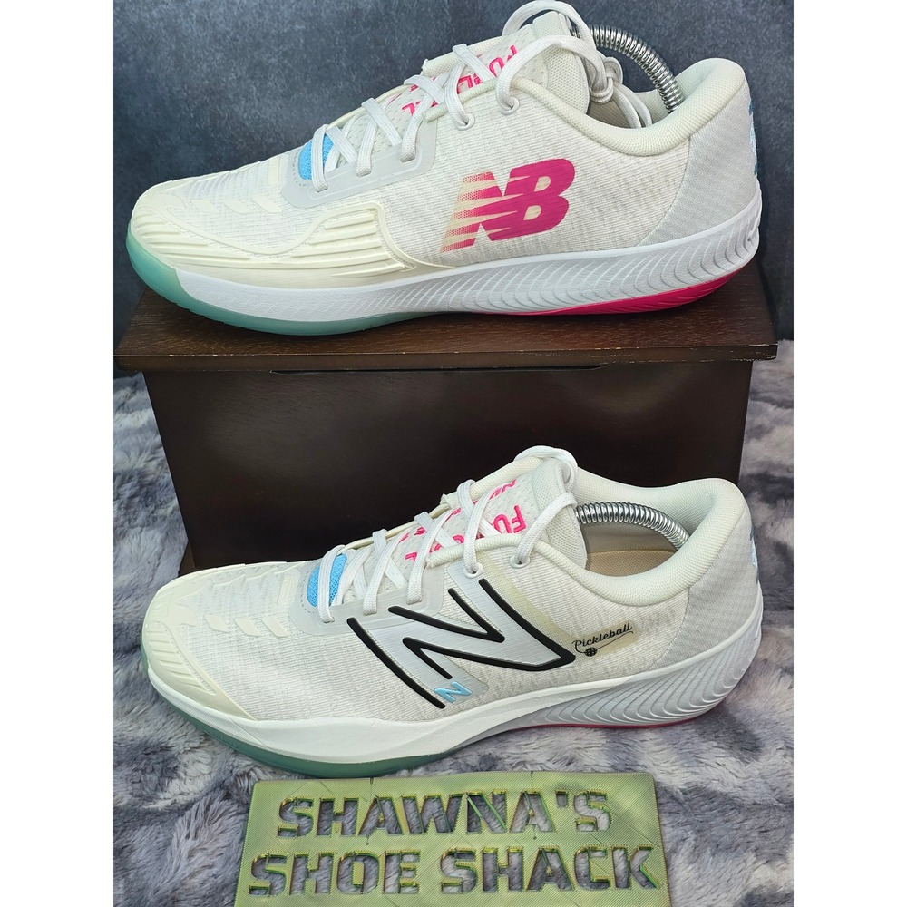 New Balance FuelCell 996v5 Pickleball Shoes White Pink Women Size 10.5 WCH996PB